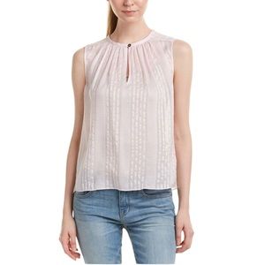 Rebecca Taylor 100% Silk Blouse in Lavender Mist